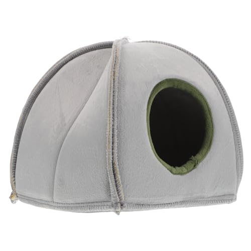 Abaodam Hamsternest Kleintier-winterhaus-versteck Hamster Baumwollnest Hamster Warmes Nest Hamsterhäuser Und Verstecke Kleines Haustier-baumwollnest Hamster Verstecken Baumwolle Grey von Abaodam