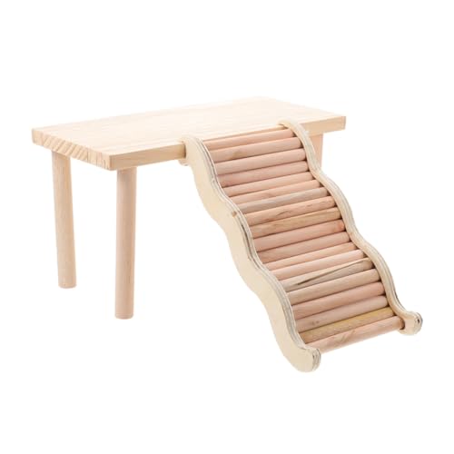 Abaodam Multifunktionaler 2-stufiger Loft-Hamster-Spielplatz Aus Holz Kletterplattform Leiter Rattenspielzeug Für Den Käfig Abaodam Multifunktionaler 2-stufiger Loft-Hamster-Spielplatz Aus Holz Kletterplattform Leiter Rattenspielzeug Für Den Käfig von Abaodam