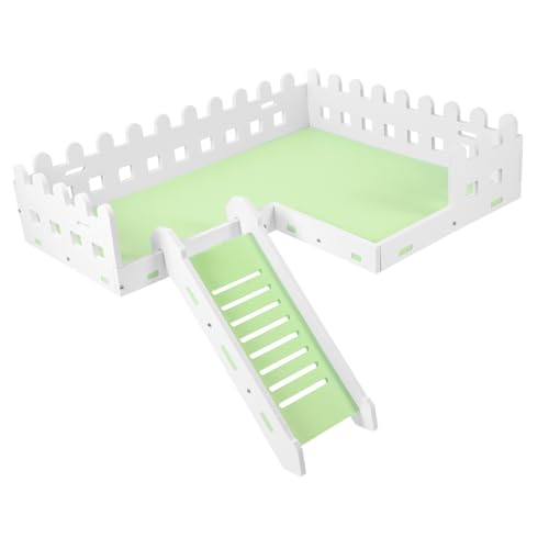 Abaodam Hamsterplattform aus Stabilem PVC Bissfestes Kletterspielzeug mit Rampe Vielseitige Ruhe und Trainingsplattform für Kleine Haustiere Geeignet als Nestdekoration und Käfigzubehör von Abaodam