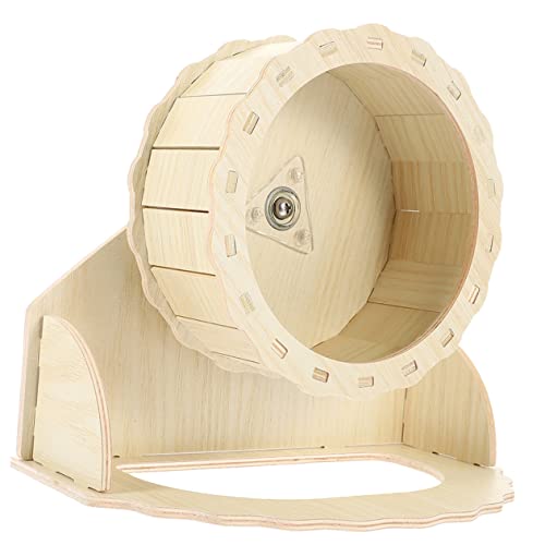Abaodam Hamsterrad aus Holz mit Stabilem Ständer Geräuscharmes Laufrad für Hamster Chinchilla und Meerschweinchen Robustes Kleintier Trainingsrad für Gesunde Bewegung und Spielspaß Abaodam Hamsterrad aus Holz mit Stabilem Ständer Geräuscharmes Laufrad für Hamster Chinchilla und Meerschweinchen Robustes Kleintier Trainingsrad für Gesunde Bewegung und Spielspaß von Abaodam