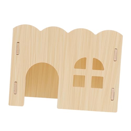 Abaodam Naturholz Hamster Spielplatz Kleintier Versteck Unbemaltes Holz Schutzhaus Abaodam Naturholz Hamster Spielplatz Kleintier Versteck Unbemaltes Holz Schutzhaus von Abaodam