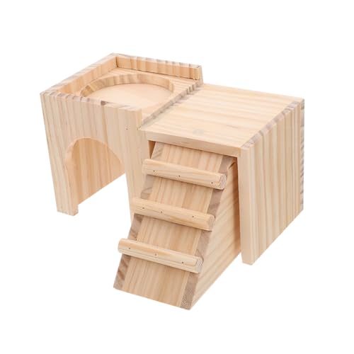 Abaodam Hamsterversteck mit Leiter, langlebiges Hamsterhaus für Haustiere, bissfest, Versteck zum Spielen, Mehrzweck, warmes, bequemes Design Abaodam Hamsterversteck mit Leiter, langlebiges Hamsterhaus für Haustiere, bissfest, Versteck zum Spielen, Mehrzweck, warmes, bequemes Design von Abaodam