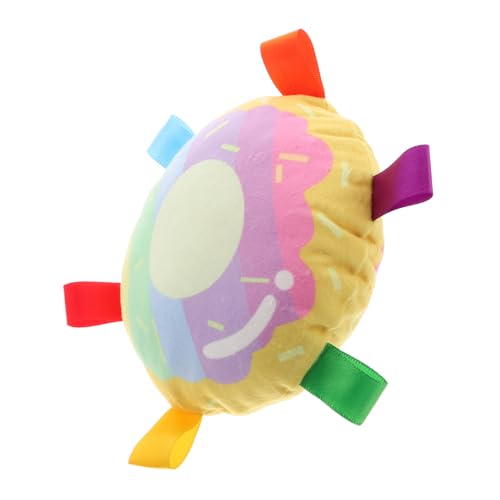 Abaodam Interaktives Spielzeug Quietschender Donut Plüsch-kauspielzeug Zum Knirschen Für Haustiere Beißspielzeug Für Kleine Bis Große Hunde von Abaodam