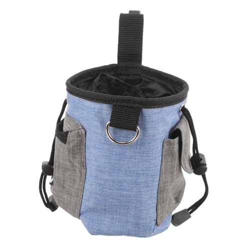 Abaodam Haustier Hundetasche Träger Leckerlibeutel Für Das Training Hundetaschen Tasche Behandeln Hundebeutel Snack Taille Tragbare Leckerlitasche Groß Himmelblau Oxford-Stoff von Abaodam
