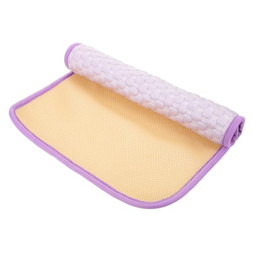Abaodam Haustier Kühlmatte aus Atmungsaktivem Weiche Faltbare Kühlmatte für Hunde Katzen Meerschweinchen und Kaninchen Langlebiges Multifunktionales Schlafpad Hellviolett Xs für Zuhause von Abaodam