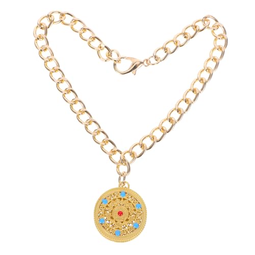 Haustier-Metallschloss- , Halskette, Welpen, festliches Haustierhalsband, Langlebigkeit, Charm-Schmuck, Neujahr, Katzen, Haustierschmuck, Metall-Hundehalsband, Haustierzubehör von Abaodam