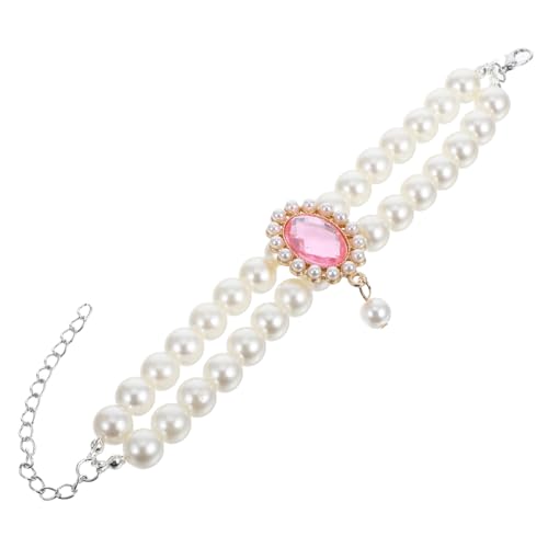 Abaodam Haustier-Perlen-Halskette, Katzenhalsband, Mädchen-Halskette für Katze, Hund, Schmuck, Katzenhalsband, Charm, Haustier-Hals-Anhänger, kleines Kätzchen-Halsband, Hunde-Halskette, Schmuck für von Abaodam