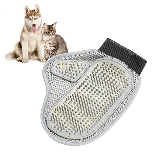 Abaodam Haustier Pflegehandschuh mit Gummispitzen und Stahlnadeln Sanfte Fellbürste für Hunde Katzen Kaninchen und Pferde für und Kurzhaarige Tiere für Tägliche Abaodam Haustier Pflegehandschuh mit Gummispitzen und Stahlnadeln Sanfte Fellbürste für Hunde Katzen Kaninchen und Pferde für und Kurzhaarige Tiere für Tägliche von Abaodam