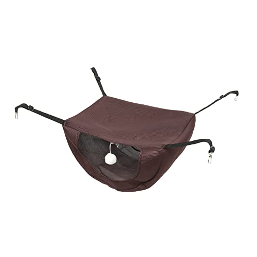 Abaodam Haustier-Schlafbett katzenhängebett katzenhängematte cat Hammock hängend drinnen Komfortables Kätzchennest kleines Haustier-Hängest Schlafnest für Katze Dickes Sandwich-Netz Coffee von Abaodam