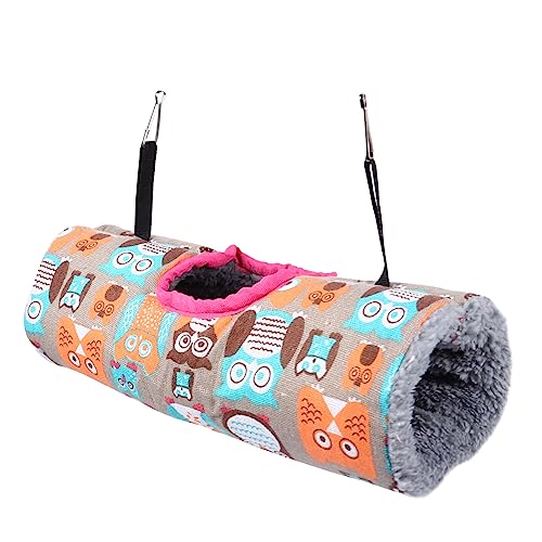 Abaodam Haustier Schlafsack Tunnel für Hamster und Chinchillas und Warmes Plüschmaterial zu Befestigen und Ausruhen im Käfig mit Bunten Abaodam Haustier Schlafsack Tunnel für Hamster und Chinchillas und Warmes Plüschmaterial zu Befestigen und Ausruhen im Käfig mit Bunten von Abaodam