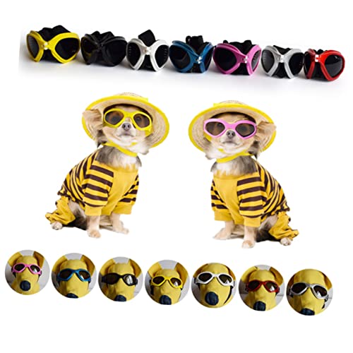 Abaodam Haustier Sonnenbrille für Katzen Verstellbare UV Schutz Brille Modisches Design mit Weichem Rahmen für Outdoor Aktivitäten und Schutz Wind Wasser Abaodam Haustier Sonnenbrille für Katzen Verstellbare UV Schutz Brille Modisches Design mit Weichem Rahmen für Outdoor Aktivitäten und Schutz Wind Wasser von Abaodam