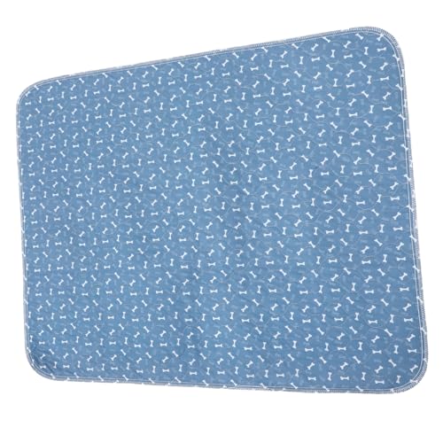 Abaodam Haustier Trainingsmatte Waschbare wasserdichte Pee Pads mit Hoher Absorptionskapazität rutschfest und Hautfreundlich für Katzen mit Knochenmuster von Abaodam
