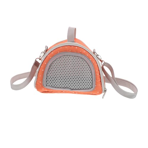 Abaodam Haustier-ausflugstasche Tragetasche Für Haustiere Haustüte Tragbarer Rattenträger Hamstertasche Tragetasche Für Ratten Haustierbedarf Tasche Für Hamster Orange Oxford-Stoff von Abaodam