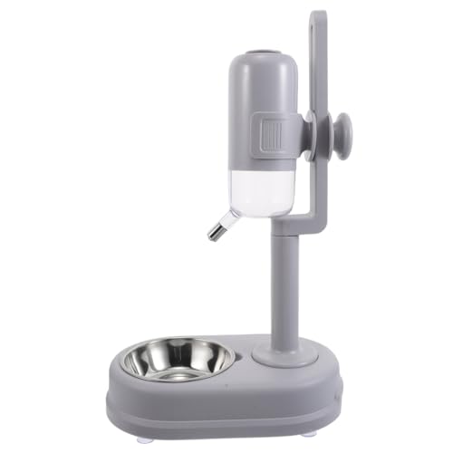 Abaodam Haustierdiät Wasser- Und Futternapf Für Hunde Hundefutter Wassernapf Flasche Wasserspender Kleine Welpenschalen Futterspender Für Katzen Automatisches Hundewasser Grey Plastik von Abaodam