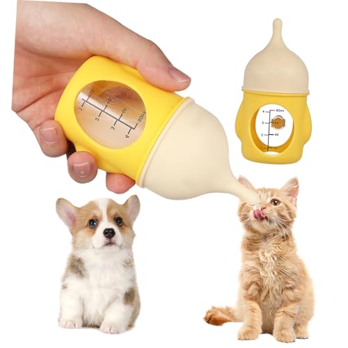 Abaodam Haustierflasche Welpenflaschen Zum Stillen Welpenmilch Kätzchenmilchflasche Welpen Fütterungsflaschen Für Neugeborene Haustier Fütterungsflasche Hund Katze Welpen von Abaodam