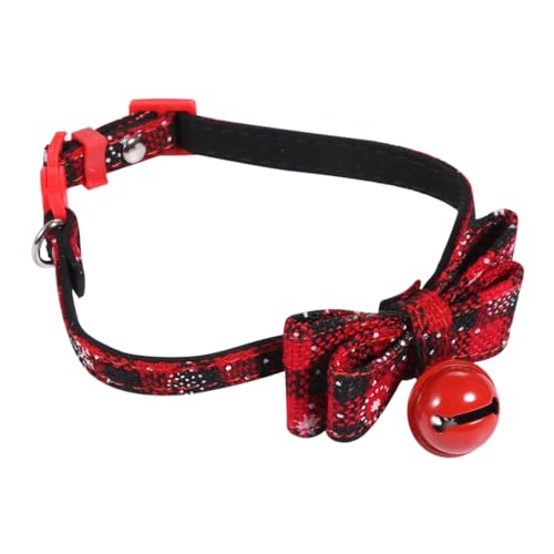 Abaodam Haustierhalsband Led Festival-Kragen Stichworte Weihnachtsgürtel Für Haustiere Für Hunde Stilvoll Weihnachten Hundehalsband Weihnachtshalsbänder Für Haustiere Plastik Rot von Abaodam