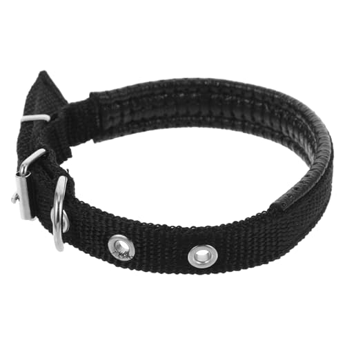 Abaodam Haustierhalsband Polyesterhalsband Für Hunde Verstellbares Hundehalsband Verstellbarer Kragen Dekorative Katzenhalsbänder Weiche Katzenhalsbänder Hundehalsdekor Schaum Black von Abaodam