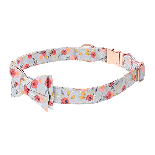 Abaodam Haustierhalsband Welpen gepolstert Hundehalsband Haustier-Krawatte aus Baumwolle für Hunde Name Bowknot- für Haustiere Bowknot-Katzenhalsbänder Reine Baumwolle von Abaodam