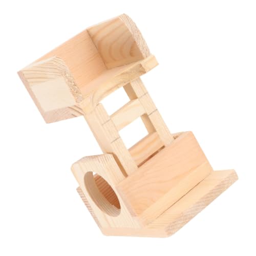 Abaodam Haustiertreppe Hamster kauert Hamster Wasserflasche Chinchilla-Essen Kaninchen Heu Hamsterspielzeug mit Käse Hasen kauen für Kaninchen Häschen Zeug hölzern von Abaodam
