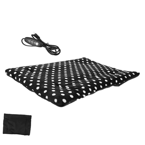 Abaodam Heizbare Haustiermatte für und Außenbereich USB Heizmatte für Katzen Kleine Hunde und Reptilien Temperaturregulierbar und Waschbar von Abaodam