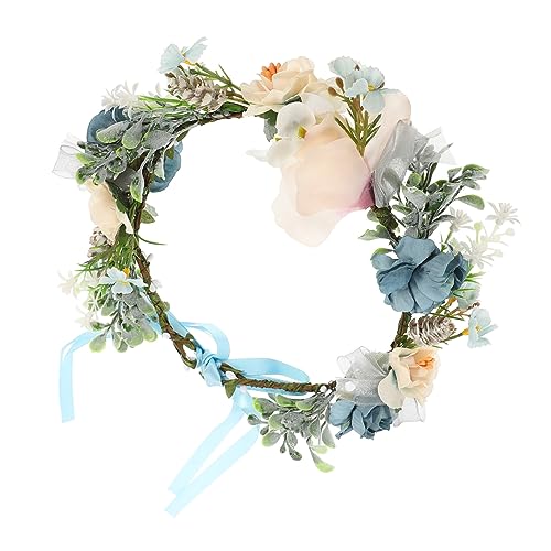 Abaodam Hochzeit Hundehalsband Mit Blumenmuster Blumenkranz Für Künstlicher Blumenkranz Für Hochzeiten Und Partys Für Festliche Anlässe von Abaodam