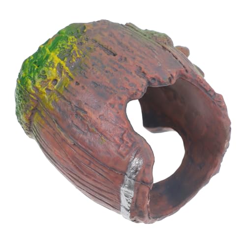 Abaodam Höhle ausweichen Reptilien Versteck Spinnen Habitat Reptilien Zuchtbox Spinnen Versteck Reptilien Pflege Leopardgecko verstecken Aquariumdekorationen mit zerbrochenen Fässern Abs von Abaodam