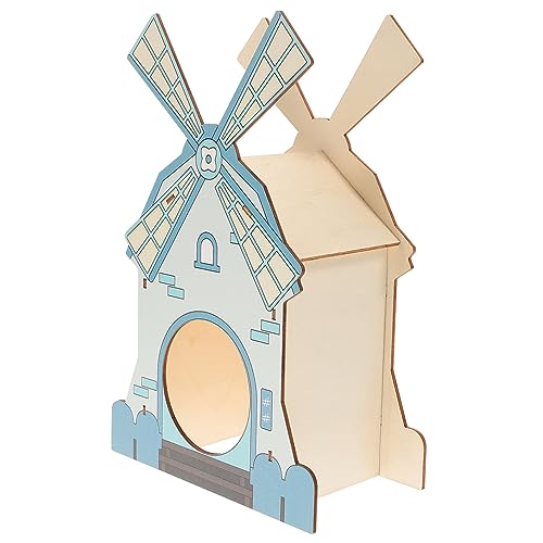 Abaodam Holz Hamsterhaus Für Kleine Haustiere Bissbeständiges Und Dekoratives Versteck Sicher Und Langlebig Für Ihre Nager Abaodam Holz Hamsterhaus Für Kleine Haustiere Bissbeständiges Und Dekoratives Versteck Sicher Und Langlebig Für Ihre Nager von Abaodam