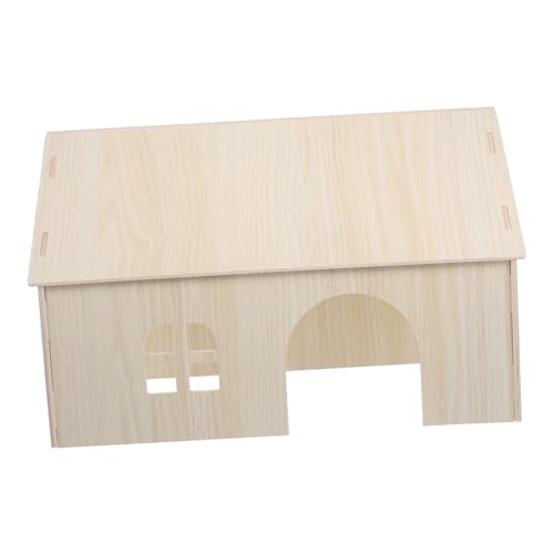 Abaodam Holz Hamsterhaus für Haustiere Großes Haustier Holznest für Hamster und Meerschweinchen Sichere und Gemütliche Umgebung Langlebig Abaodam Holz Hamsterhaus für Haustiere Großes Haustier Holznest für Hamster und Meerschweinchen Sichere und Gemütliche Umgebung Langlebig von Abaodam