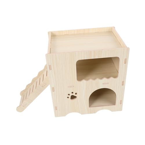 Abaodam Holz Hamsterhaus für Kleine Gemütliches Versteck und Spielplatz für Hamster für Langlebig mit Großzügigem für Aktivitäten Abaodam Holz Hamsterhaus für Kleine Gemütliches Versteck und Spielplatz für Hamster für Langlebig mit Großzügigem für Aktivitäten von Abaodam