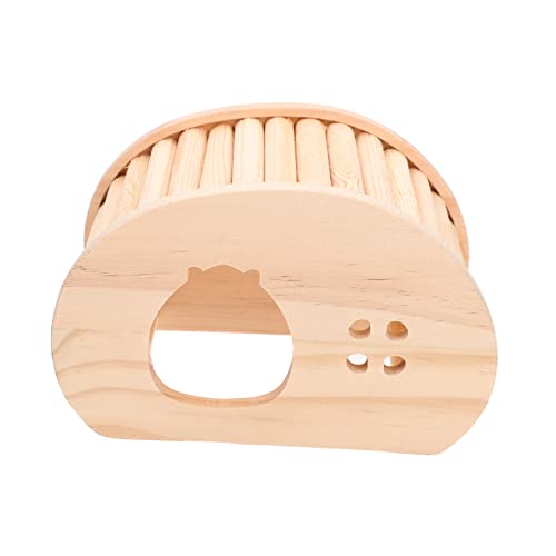 Abaodam Holz Hamsterhaus mit Treppe Kleintierversteck für Hamster Sicheres Nest und Spielplatz für Kleine Haustiere Kreative Gestaltung für Spaß und Aktivität von Abaodam
