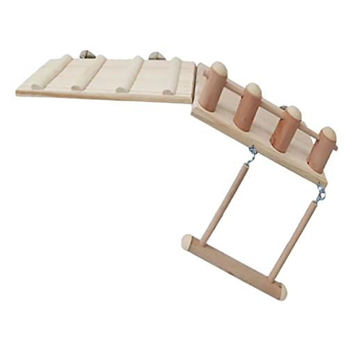 Abaodam Holz Hamsterleiter mit Sprungplattform Stabiles Klettergerüst für Kleine Haustiere Langlebiges Holzspielzeug für Käfig Einfache für Hamster Meerschweinchen und Zwerghamster Abaodam Holz Hamsterleiter mit Sprungplattform Stabiles Klettergerüst für Kleine Haustiere Langlebiges Holzspielzeug für Käfig Einfache für Hamster Meerschweinchen und Zwerghamster von Abaodam