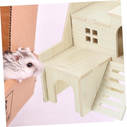 Abaodam Holz Hamsterversteck Klein Robustes Nagerhaus aus Sicherem Bissfestem Holz Multifunktionales Versteck für Hamster Meerschweinchen Ratten und Kleine Kaninchen Warmes Rückzugsort Abaodam Holz Hamsterversteck Klein Robustes Nagerhaus aus Sicherem Bissfestem Holz Multifunktionales Versteck für Hamster Meerschweinchen Ratten und Kleine Kaninchen Warmes Rückzugsort von Abaodam