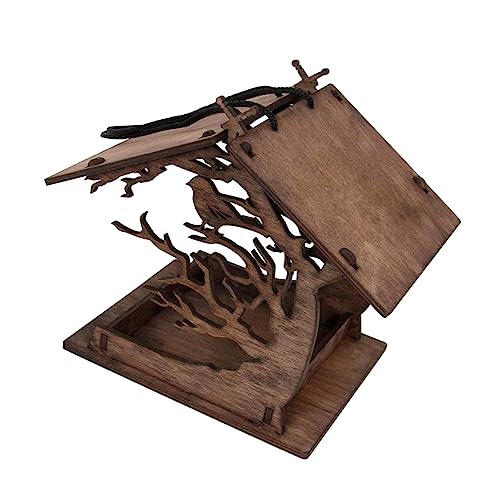 Abaodam Holz Vogelfutterhaus Hängender Vogelfutterspender Vogelfutterkasten Futterhaus Für Vögel DIY Vogelfutterspender Garten Ornament Platzsparend Abaodam Holz Vogelfutterhaus Hängender Vogelfutterspender Vogelfutterkasten Futterhaus Für Vögel DIY Vogelfutterspender Garten Ornament Platzsparend von Abaodam
