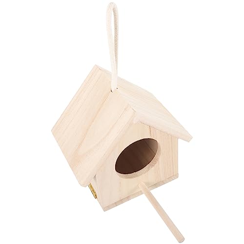 Abaodam Holz Vogelhaus Nistkasten für Kleine Wetterfestes und Sicheres Bruthaus für Papageien und Sittiche für Garten Reinigen und Langlebig Abaodam Holz Vogelhaus Nistkasten für Kleine Wetterfestes und Sicheres Bruthaus für Papageien und Sittiche für Garten Reinigen und Langlebig von Abaodam