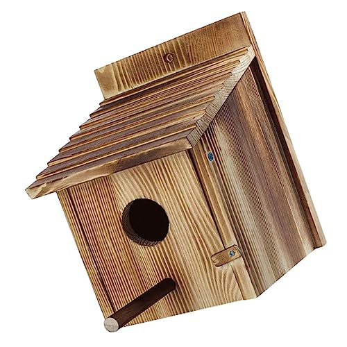 Abaodam Holz Vogelnest für Garten Atmungsaktives Schlafhaus für Kleine Vögel Dekorativ und Praktisch für Papageien und Hängend oder Aufstellen Abaodam Holz Vogelnest für Garten Atmungsaktives Schlafhaus für Kleine Vögel Dekorativ und Praktisch für Papageien und Hängend oder Aufstellen von Abaodam