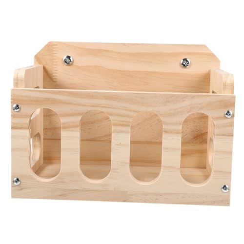 Abaodam Holzfütterer für Kaninchen Robuster Futtercontainer aus Holz für Kleintiere Wie Zwergkaninchen Meerschweinchen und Chinchillas Hält das Gehege Sauber und Fördert Langsames Essen Abaodam Holzfütterer für Kaninchen Robuster Futtercontainer aus Holz für Kleintiere Wie Zwergkaninchen Meerschweinchen und Chinchillas Hält das Gehege Sauber und Fördert Langsames Essen von Abaodam