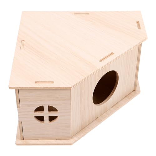 Abaodam Holzhaus für Hamster und Meerschweinchen Dreieckiges Kleintierversteck mit Glatter Oberfläche Robustes Schlaf und Spielhaus für Eichhörnchen Rennmäuse und Kleine Nager Abaodam Holzhaus für Hamster und Meerschweinchen Dreieckiges Kleintierversteck mit Glatter Oberfläche Robustes Schlaf und Spielhaus für Eichhörnchen Rennmäuse und Kleine Nager von Abaodam