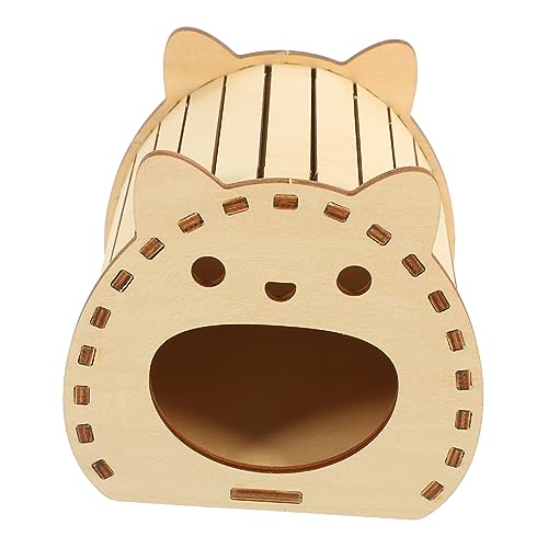 Abaodam Hamsterhütte Zur Selbstmontage Für Hamster Aus Holz Versteck Spielzeug Erdbeerzimmer Einfach Zu Montieren Sicher Bequem von Abaodam