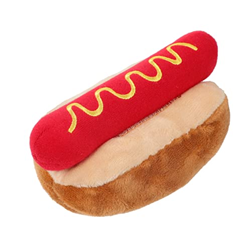 Abaodam Hot-Dog-Puppe Hund Quietschen Zahnen Hot-Dog- Haustierspielzeug Für Haustiere Simulationsspielzeug Für Tiernahrung Haustier Plüsch Rot Abaodam Hot-Dog-Puppe Hund Quietschen Zahnen Hot-Dog- Haustierspielzeug Für Haustiere Simulationsspielzeug Für Tiernahrung Haustier Plüsch Rot von Abaodam