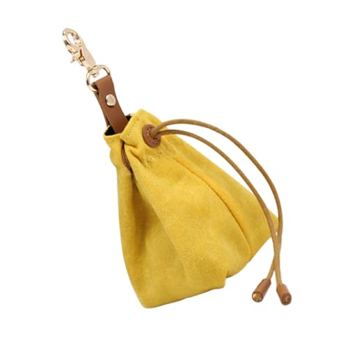 Abaodam Hundebeutel hundefutterbeutel Dog Treat Bag Hunde -Snack -Beutel Leckerlibeutel für das Hundetraining Spender Haustierzubehör Hunde-Leckerli-Hüfttasche aus Segeltuch Yellow von Abaodam