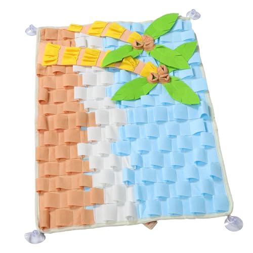 Abaodam Hundefutter Suchmatte Katzen Slow Feeder Matte Hunde Schnüffelmatte Haustier Schnüffelpad Interaktive Schnüffelmatte Kleine Hundefuttermatte Karottenförmige Hunde von Abaodam