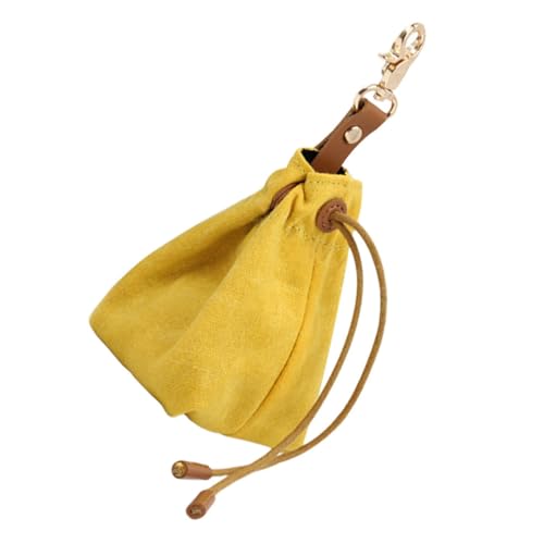 Abaodam Hundefuttertasche Für Training Und Snacks Praktischer Hundetrainingsbeutel Aus Strapazierfähigem Material Gelb Für Welpen Snacks Und Hundespaziergänge Freihändiges von Abaodam