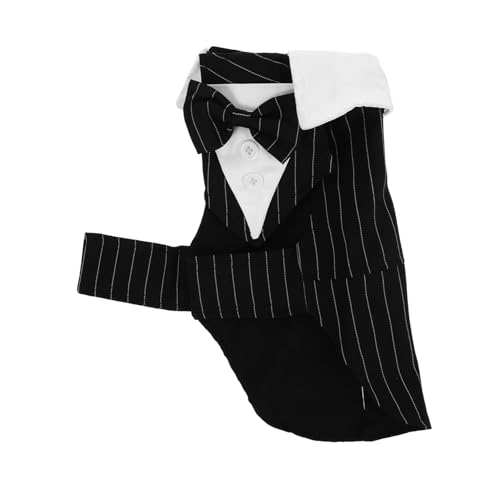 Abaodam Hundekleid Hochzeits-Welpenanzug Haustierkleidung für Hunde Halloween hochzeitskleid Formelle Kleidung für Haustierwelpen tragbarer Hunde-Smoking Polyester Black Abaodam Hundekleid Hochzeits-Welpenanzug Haustierkleidung für Hunde Halloween hochzeitskleid Formelle Kleidung für Haustierwelpen tragbarer Hunde-Smoking Polyester Black von Abaodam