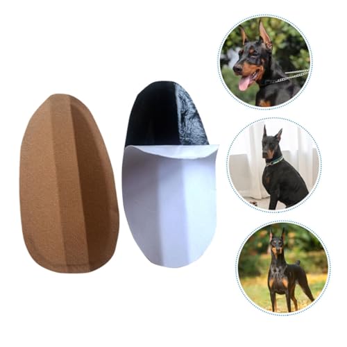 Abaodam Hundeohrstütze aus Leichtem Milchcalcium Weiche Komfortable Ohrklebesticker zur Ohrenkorrektur für Welpen und Hunde Einfache Anwendung Klebstoff als Hundezubehör und von Abaodam