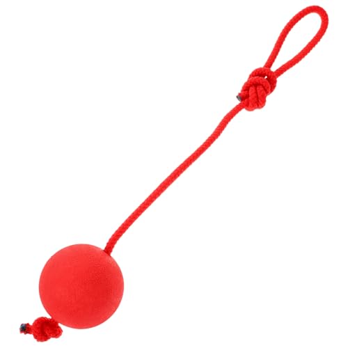 Abaodam Hundespielzeug Ball aus Robustem Elastischem Naturkautschuk Beißfest mit Seil Groß für Welpen und Hunde Langlebiges Trainingsspielzeug für Apportieren und Kauen Zufällige Farbe von Abaodam