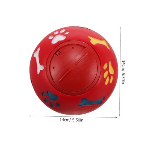 Abaodam Hundespielzeug Leckball aus Robustem Gummi Interaktives Trainingsspielzeug für Hunde Fördert Kauen und Geistige Beschäftigung für Welpen und Ausgewachsene Hunde Zufällige Farbe von Abaodam