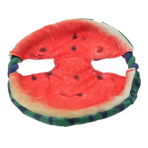 Abaodam Hundespielzeug wasserdichte Schwimmende Fliegende in Wassermelonen Design Strapazierfähiges Apportierspielzeug zur Reaktionsförderung für Outdoor Training und Beschäftigung von von Abaodam