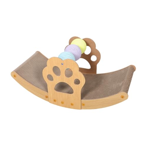 Abaodam Indoor-katzenkratzbaum Schaukel-loungebett Mit Bunten Bällen Allwetter-katzenkrallen-schleifbrett Kätzchen-kratzkissen Spielzeug Abaodam Indoor-katzenkratzbaum Schaukel-loungebett Mit Bunten Bällen Allwetter-katzenkrallen-schleifbrett Kätzchen-kratzkissen Spielzeug von Abaodam