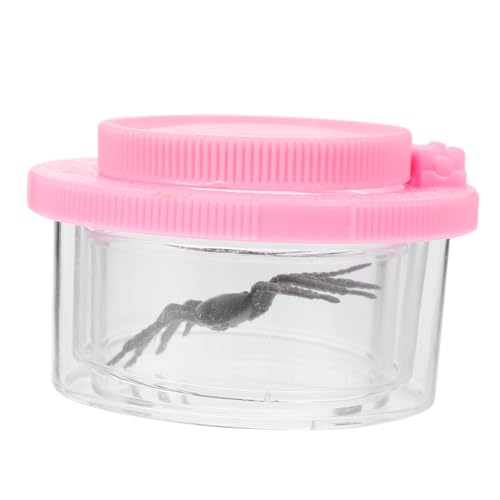 Abaodam Insektenbetrachter kinderspiel mikroskop insektenbox Lupe Insektenlupe für Lupe zur Beobachtung von Insekten Insektenbehälter Plastik Rosa von Abaodam