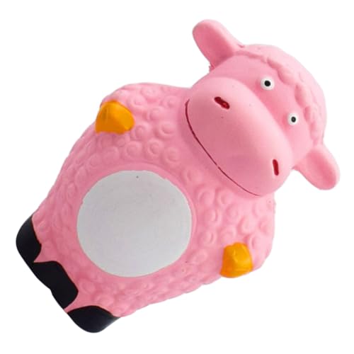 Abaodam Interaktives Haustier Spielzeug Quietschendes Molar Kauknochen Für Hunde Stehendes Schaf Aus Latex Haustier Beschäftigungs Kauspielzeug Für Welpen Und Kleine Hunde von Abaodam